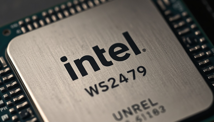 Macro shot of an Intel microprocessor with etched details for Trump's Intel Deal Economic Liberty.