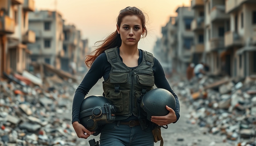 Determined journalist in Gaza conflict zone