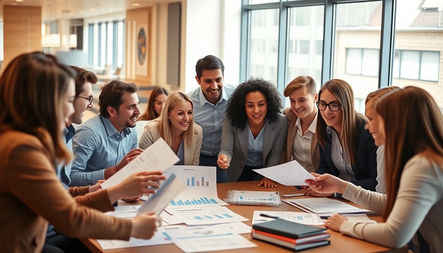 Professionals in a business startup funding meeting discussing plans.