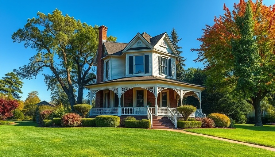 Charming Victorian house with lush lawn, perfect for real estate open house ideas.