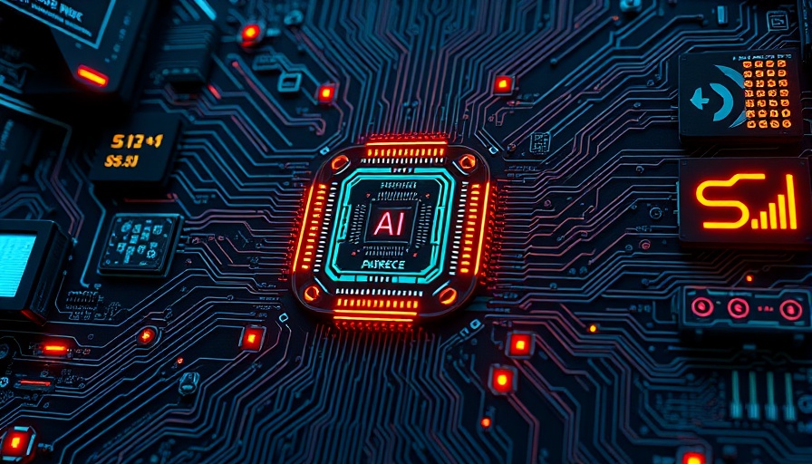 Nvidia's Jetson Thor AI brain, futuristic circuit design, vibrant lighting.