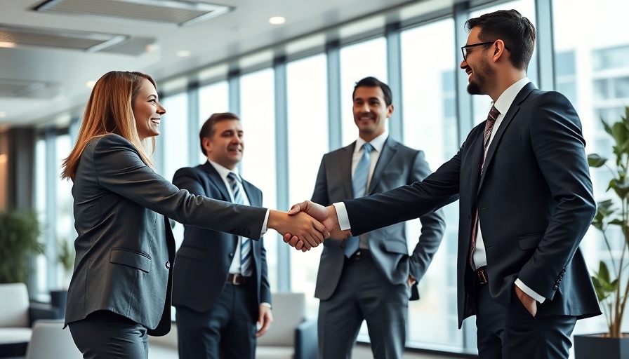 Negotiating deals advice in a modern office setting.