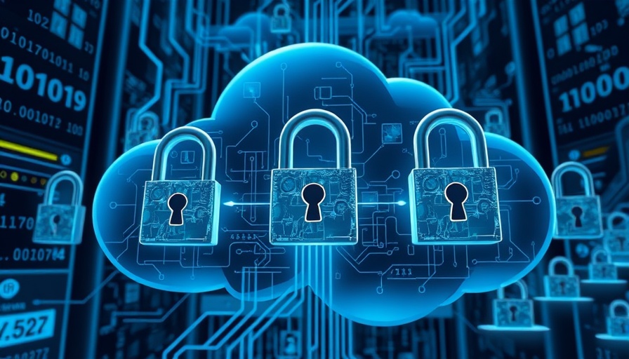 Digital cloud servers with open locks, symbolizing vulnerability.