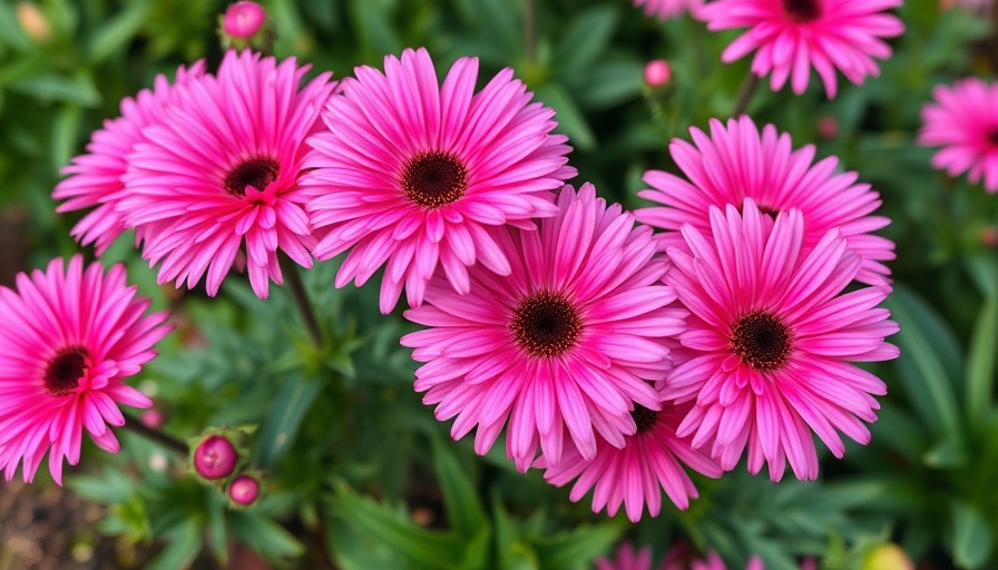 Best pink aster varieties in full bloom with lush greenery