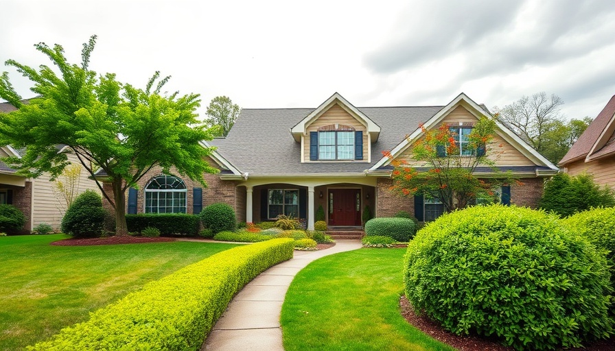 Charming suburban home with lush landscaping and strong curb appeal.