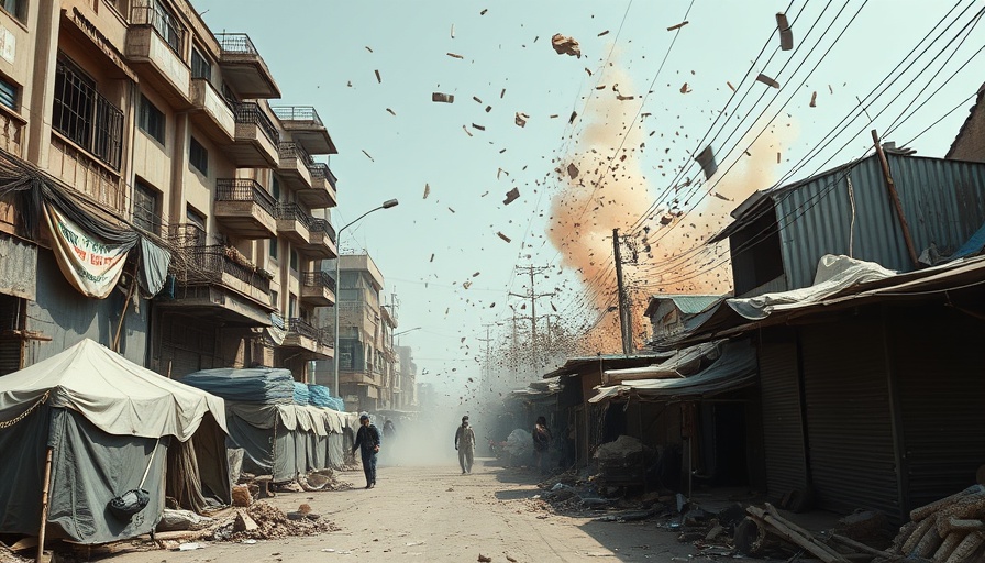 Gaza urban explosion scene amid conflict following Trump Gaza plan.