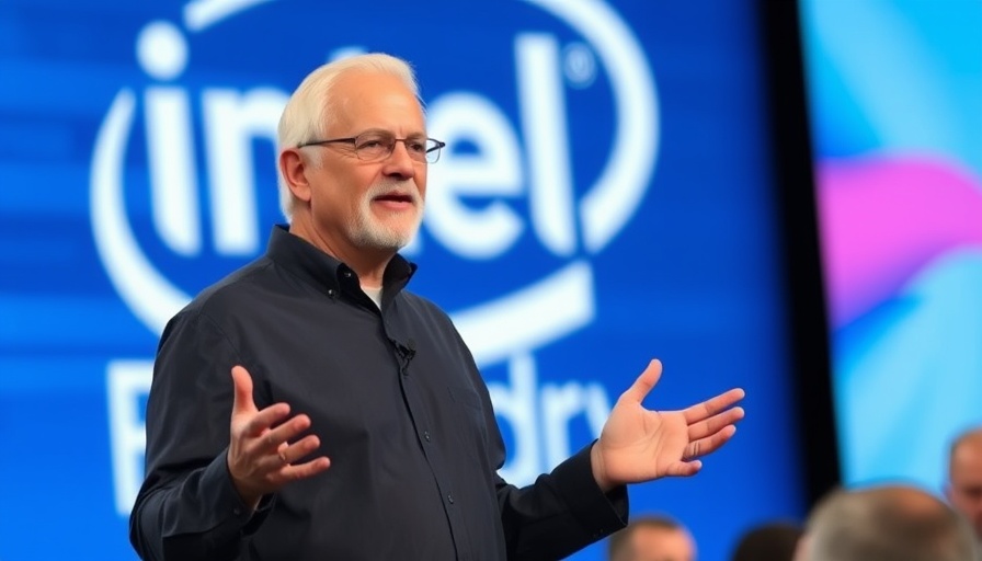 Intel Foundry presentation highlighting Trump's impact on industrial policy.