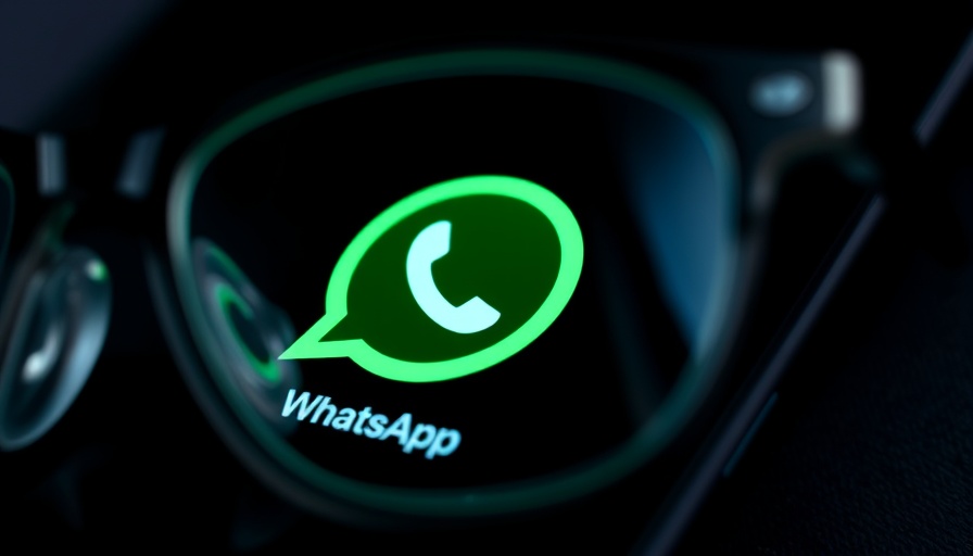 WhatsApp icon reflected in glasses, WhatsApp AI feature concept