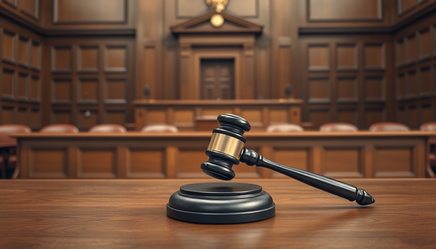 Courtroom setting for Meta sexual harassment lawsuit concept.