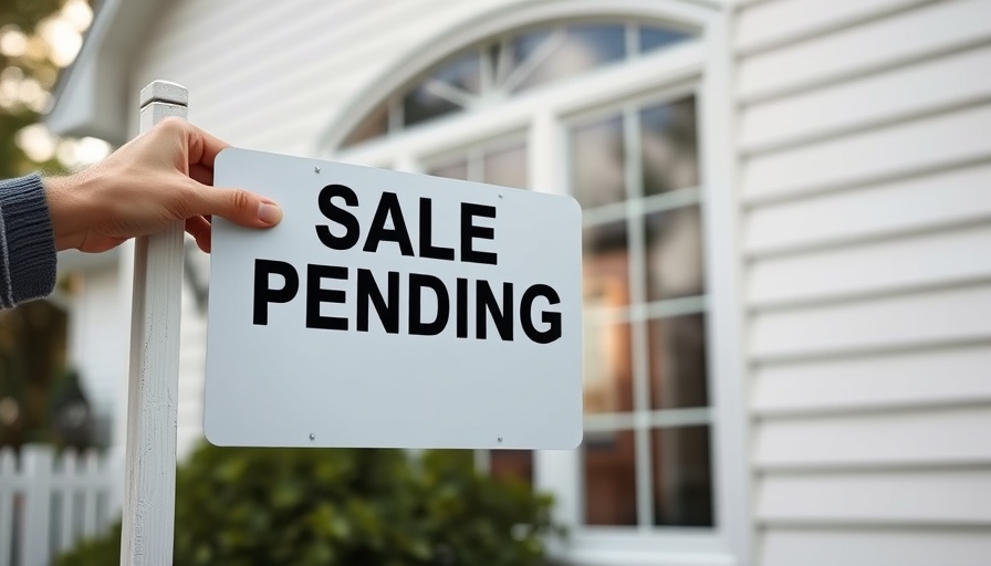 Close view of 'Sale Pending' sign, selling your house with a home equity loan.
