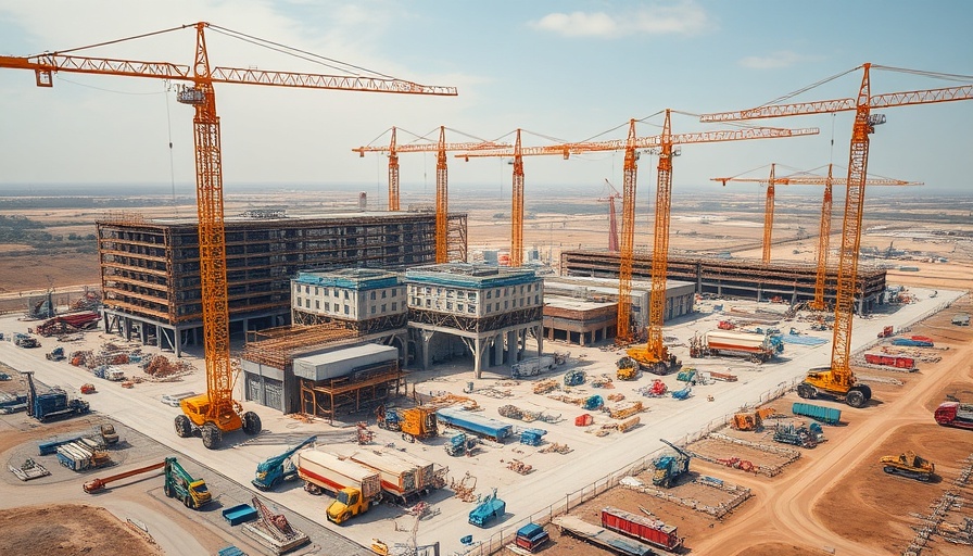 Intel deal impact on chip manufacturing: expansive construction site.