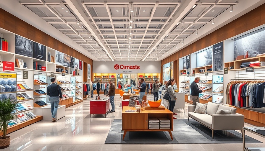 Contemporary retail store interior with a vibrant layout, representing a retail turnaround strategy.