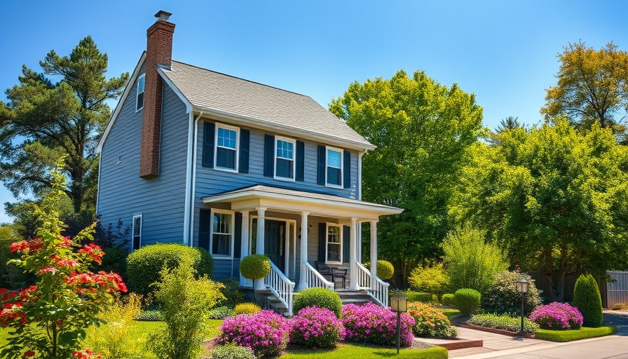 Charming suburban house with garden illustrating short sale vs foreclosure