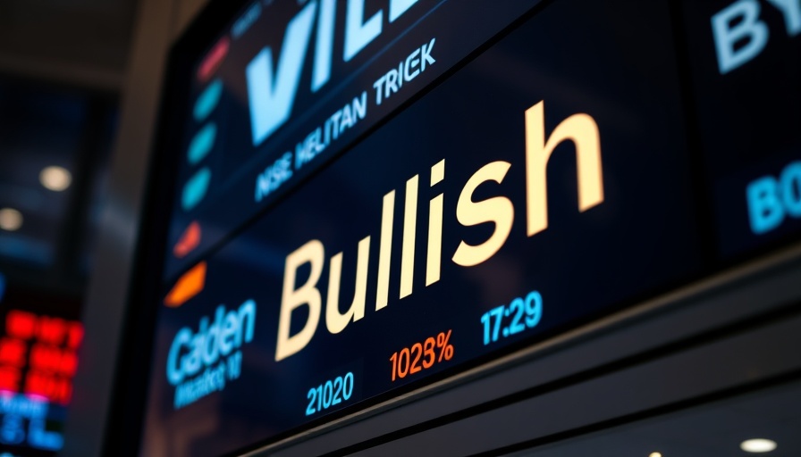 Stock market display showing ARKK trade trend with 'Bullish' indicator.