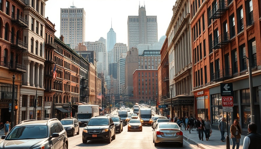 Dynamic street view in Philadelphia showcasing real estate options.
