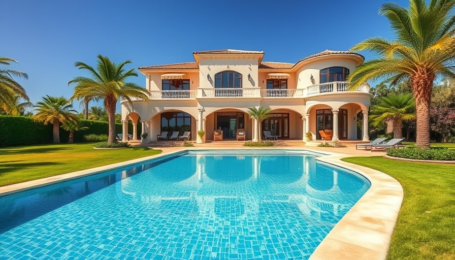 Elegant Mediterranean villa with pool in West Palm Beach real estate market.
