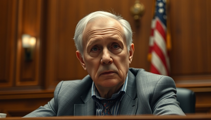 Elderly man in a hearing room, serious, related to U.S. Health Secretary Kennedy resignation.