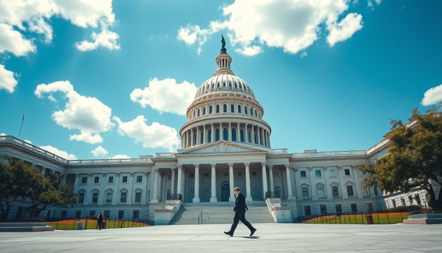 Government shutdown impact on businesses symbolized by U.S. Capitol and lone guard.