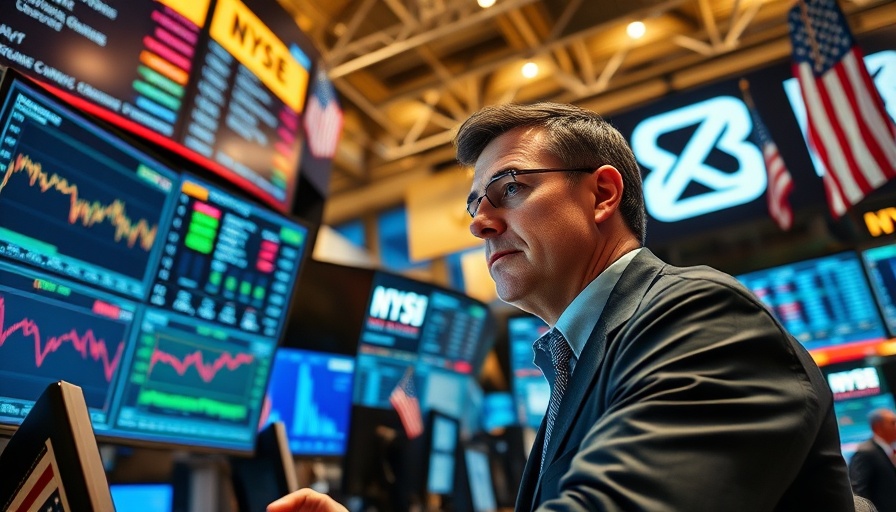 Stock market outlook with analyst reviewing economic indicators.