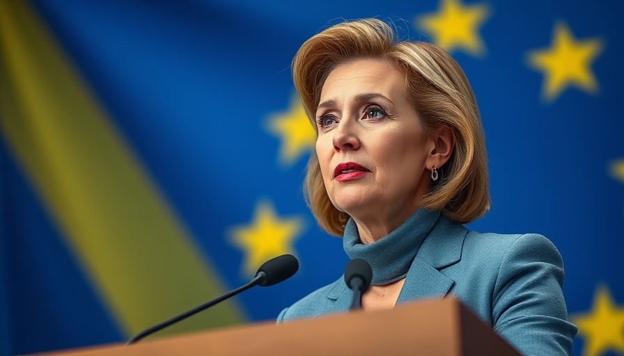 Confident woman discussing European troop deployment to Ukraine