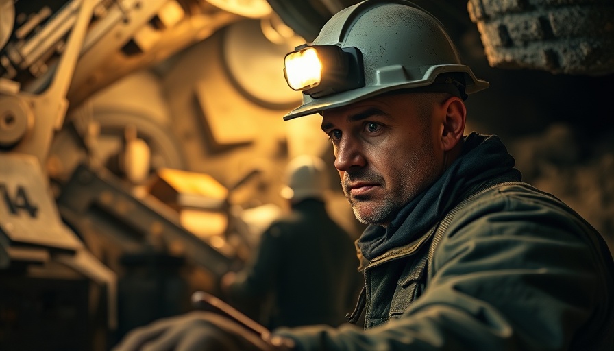Gold miner at work amid price surge and Fed pressure