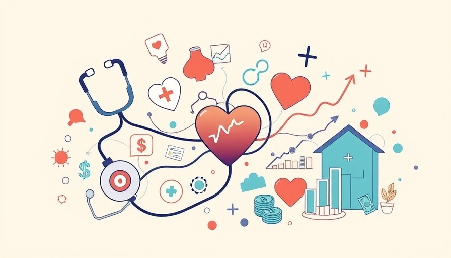 Abstract illustration of health and economy symbols, depicting concerns and independence.