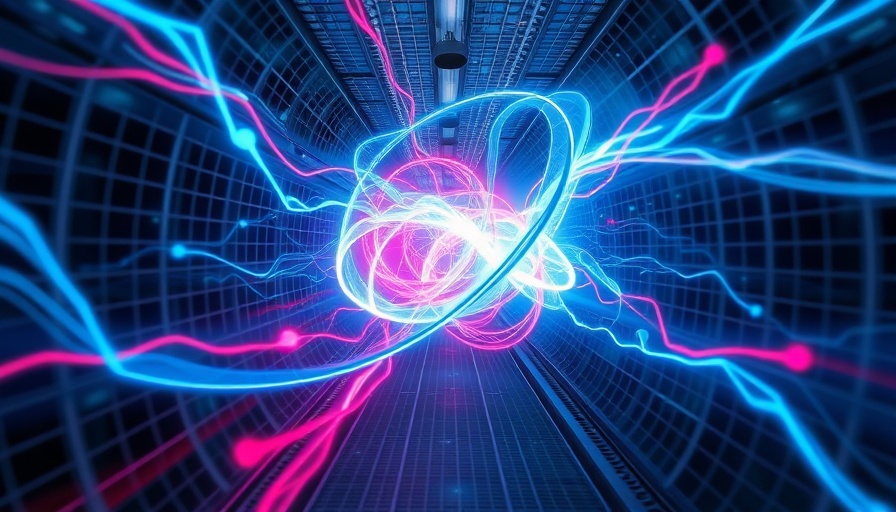 Futuristic plasma energy flow symbolizing fusion startup investments.