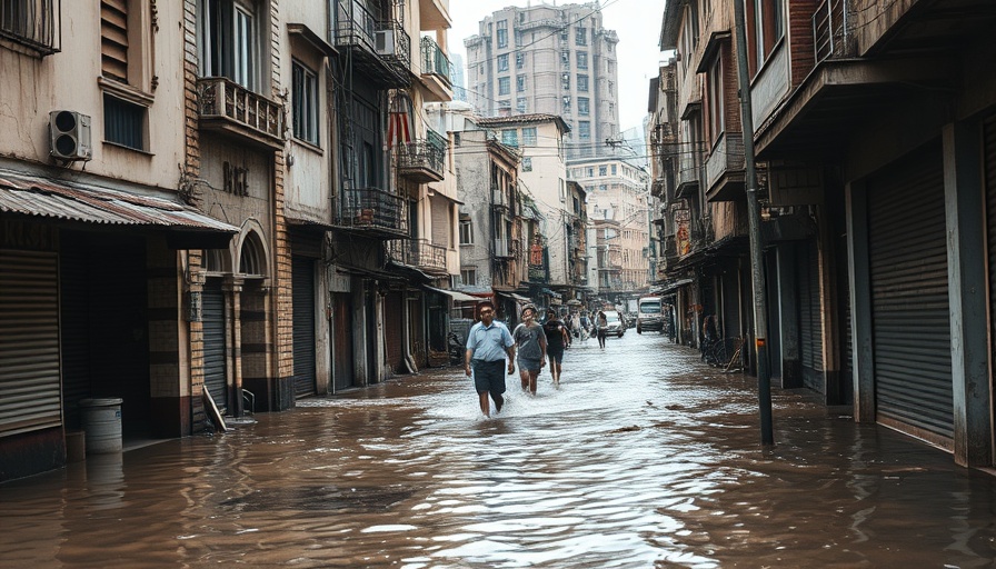 Street affected by poor infrastructure planning in the Philippines, causing health issues.