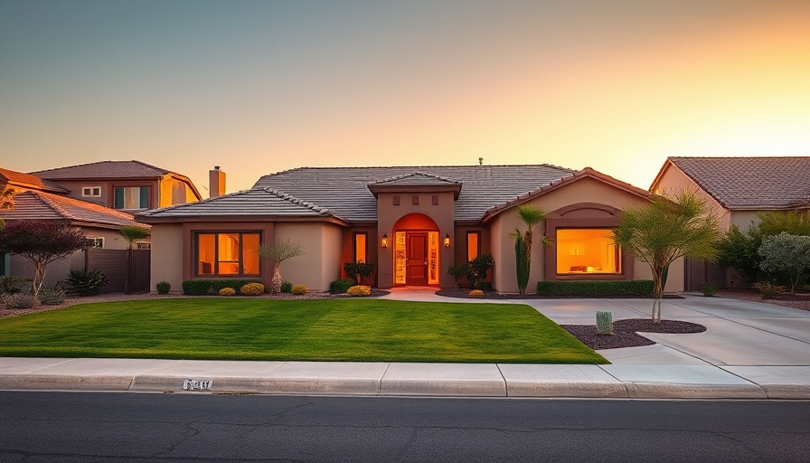 Modern home with desert landscaping, new listings in Phoenix real estate.