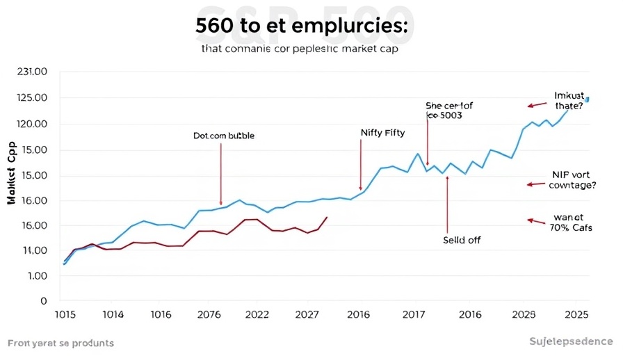 Line graph of S&P 500 companies by market cap highlighting bubble risk events.