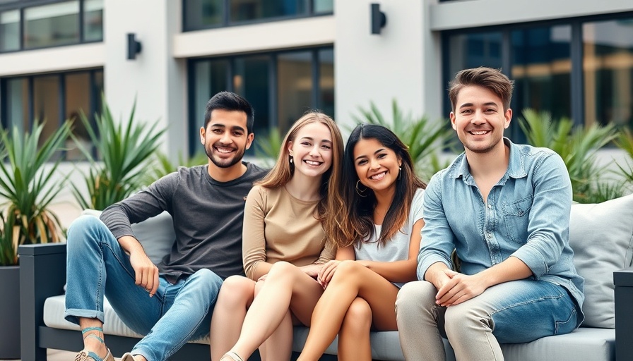 Three young adults outdoors at a startup meeting discussing business funding.