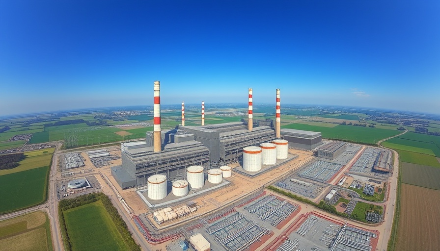 Aerial view of an industrial power plant in the Philippines, related to carbon trading rules.