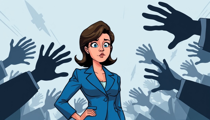 Stylized illustration representing Bay Area political dynamics with a determined woman.