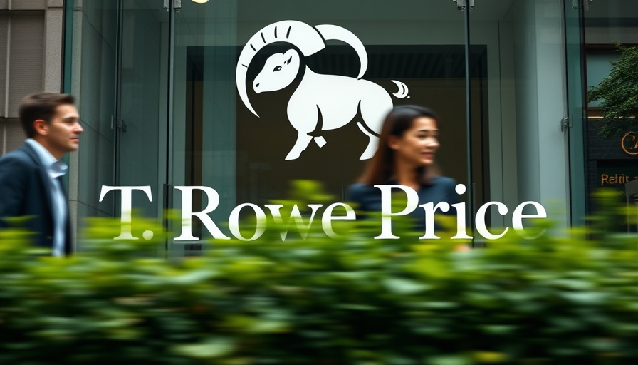 Individuals walk by T. Rowe Price logo, Goldman Sachs T Rowe Price acquisition.