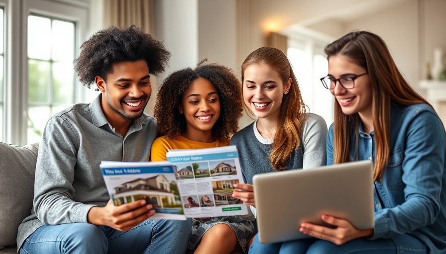 Young adults discussing $74000 salary home buying challenges in a living room.