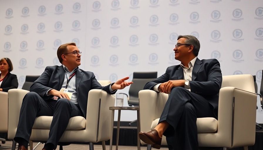 Discussion at a tech event emphasizing community-driven business startups.