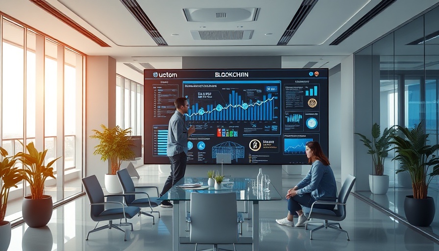 Business startup blockchain team in modern office setting.