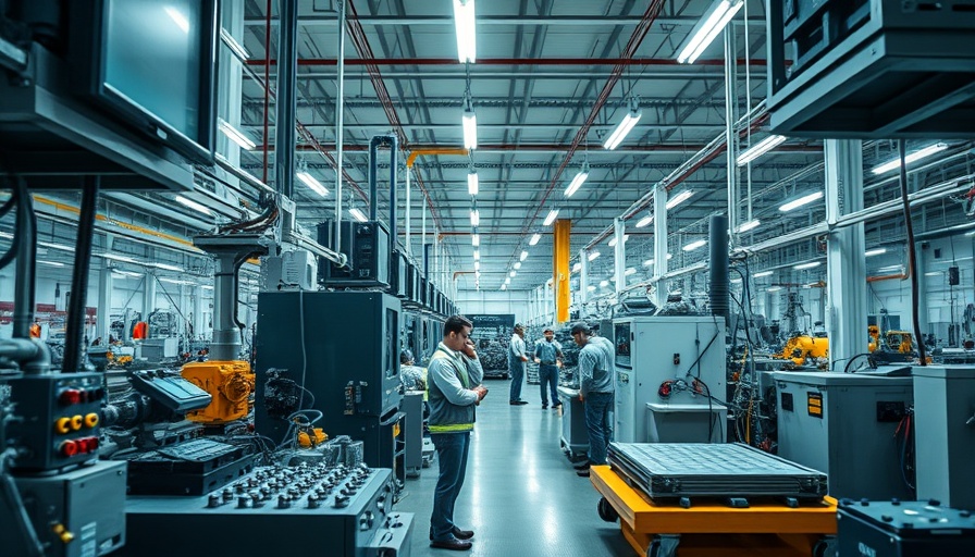 Modern battery manufacturing plant highlighting U.S. battery manufacturing challenges.