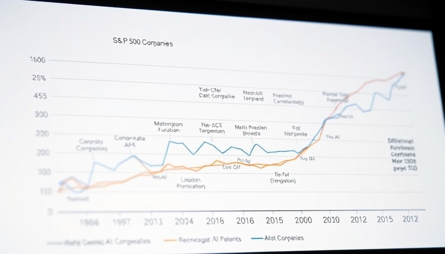 Line graph showing top S&P 500 companies' market share history, AI bubble focus.