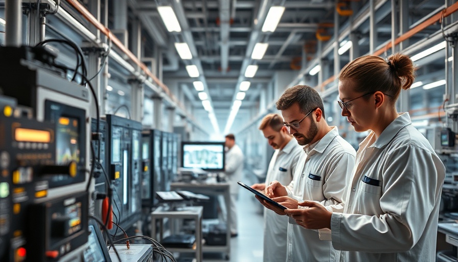 Futuristic U.S. semiconductor market in 2025 with advanced technology.