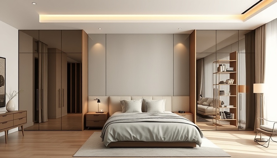 Modern cupboard ideas in a stylish bedroom setting.