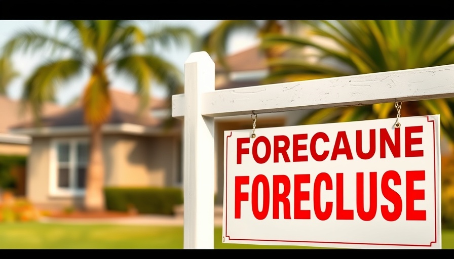 Foreclosure sign in front of suburban home, foreclosure process overview.