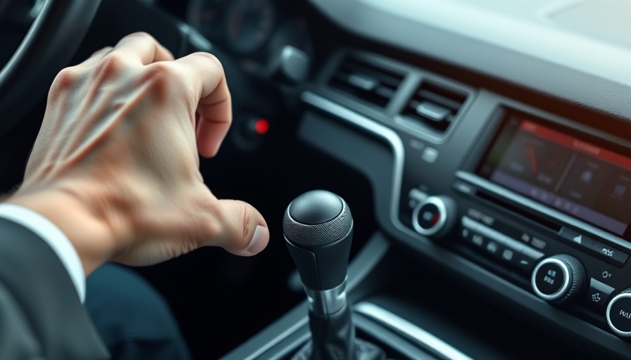Manual gear shifter in car illustrating outdated skills.