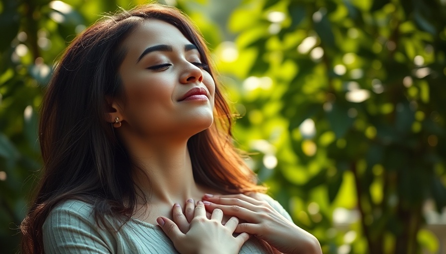 Relaxed woman in nature, symbolizing omega-3 fatty acids reducing anxiety.