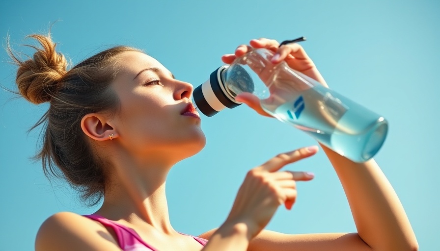 Young woman hydrating outdoors, highlighting protein needs.