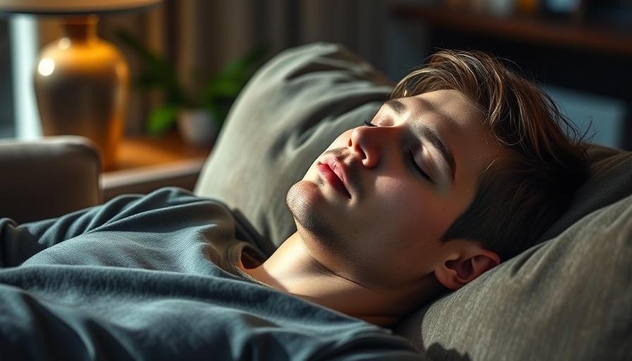 Importance of Rest Days for Muscle Growth: Young man resting on a couch.