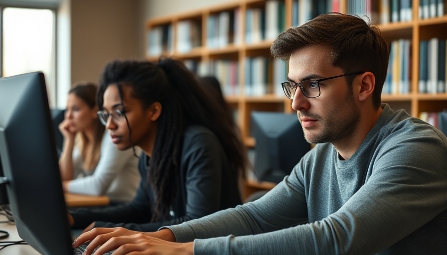 Focused individuals taking quiz in computer lab, Highly Sensitive Person Quizzes.