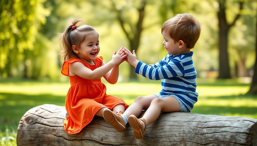 Young children show kindness in a park, perfect for Kindness Activities for Kids.