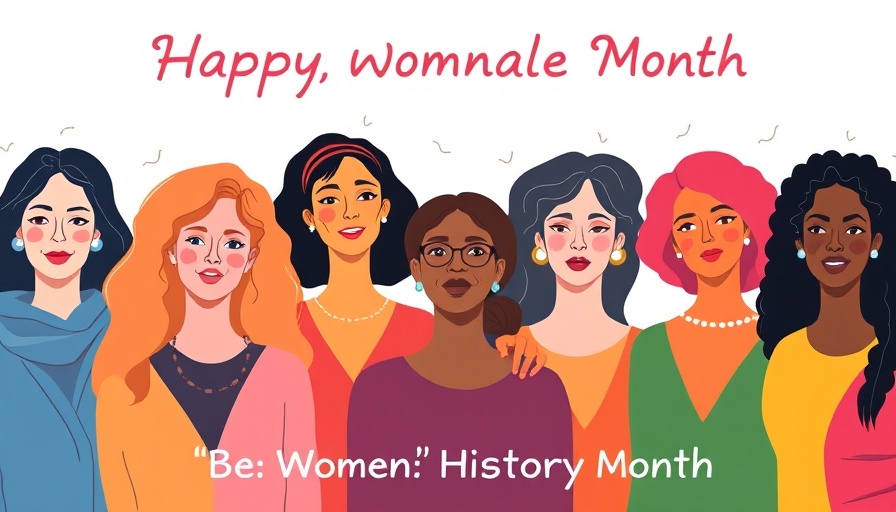 Illustrated diverse women celebrating Women Trailblazers in Mental Health.