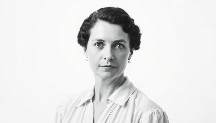 Black and white portrait of an early 20th-century woman